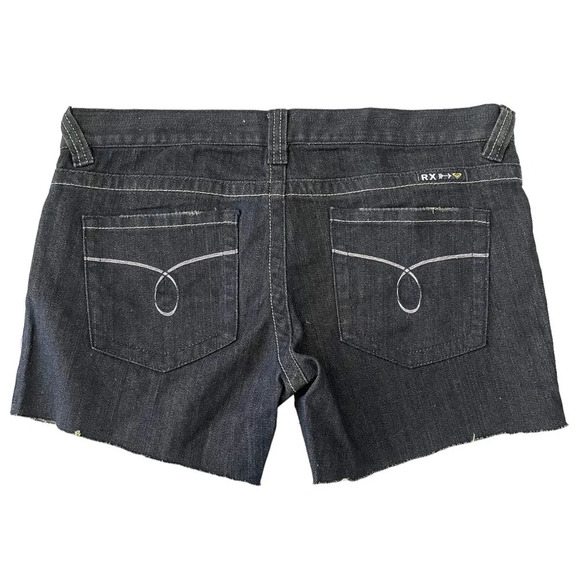 Roxy Gold Coast Skinny Fit Jean Shorts Size 13 - Picture 2 of 7